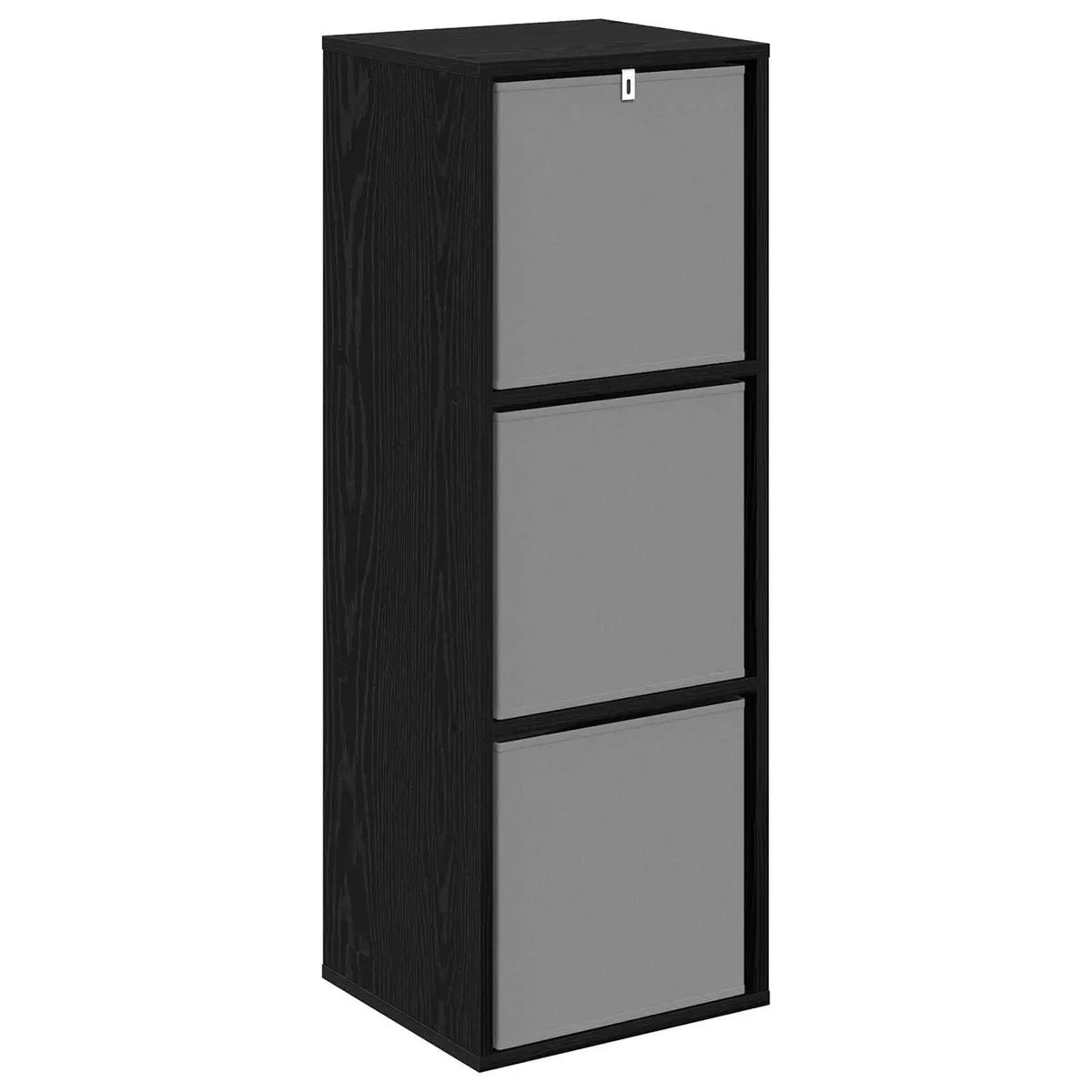 Sideboard Engineered Wood 35 x 32 x 99.5 cm Black Oak Storage Cabinet
