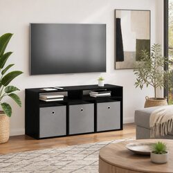 Practical Black Oak Lowboard for Your Living Room