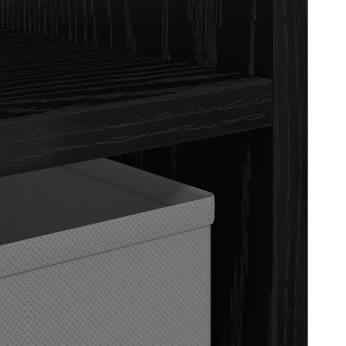 Black Nightstand with Drawer for Various Home Uses