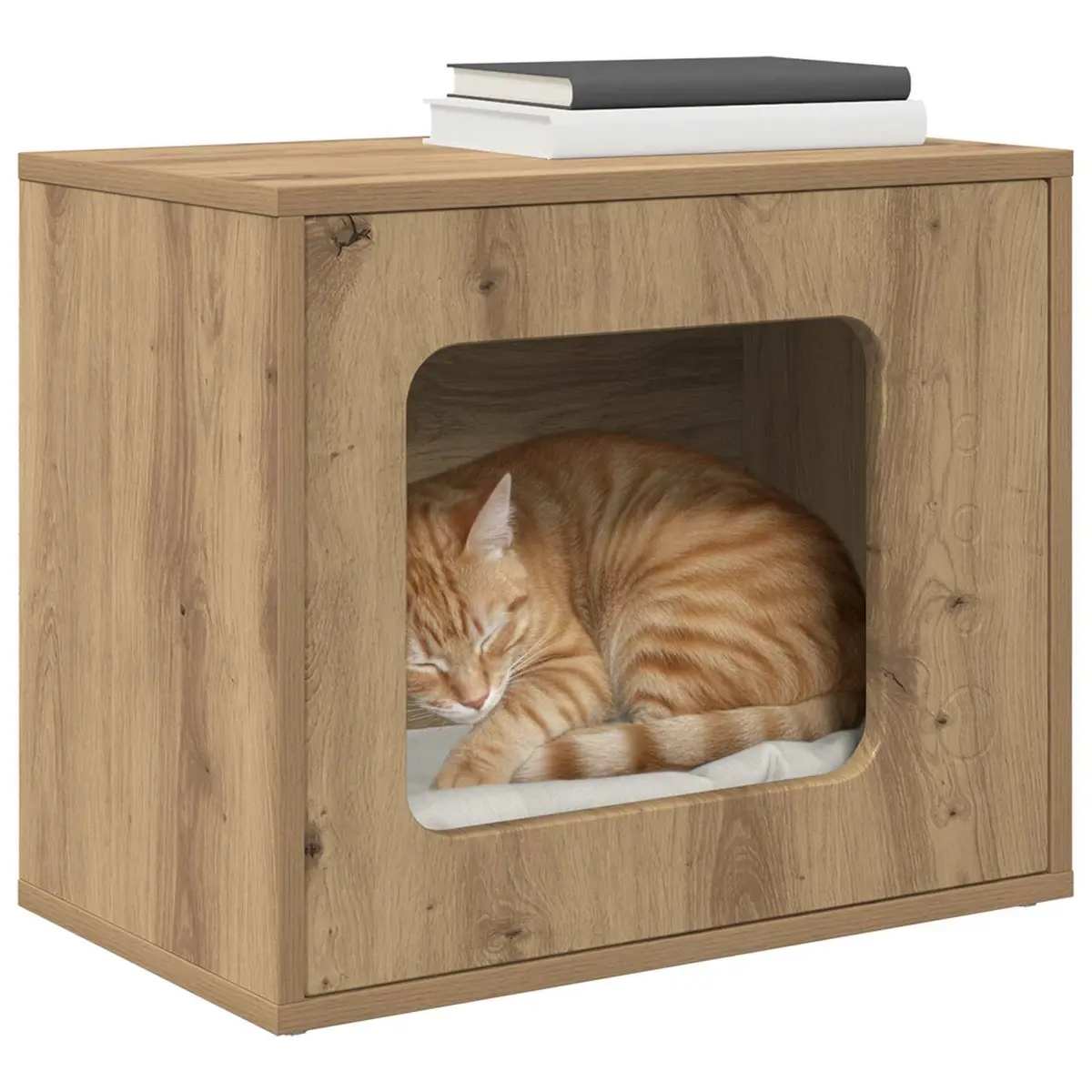 Cat House Engineered Wood Rectangular 51 x 30 x 42.5 Brown