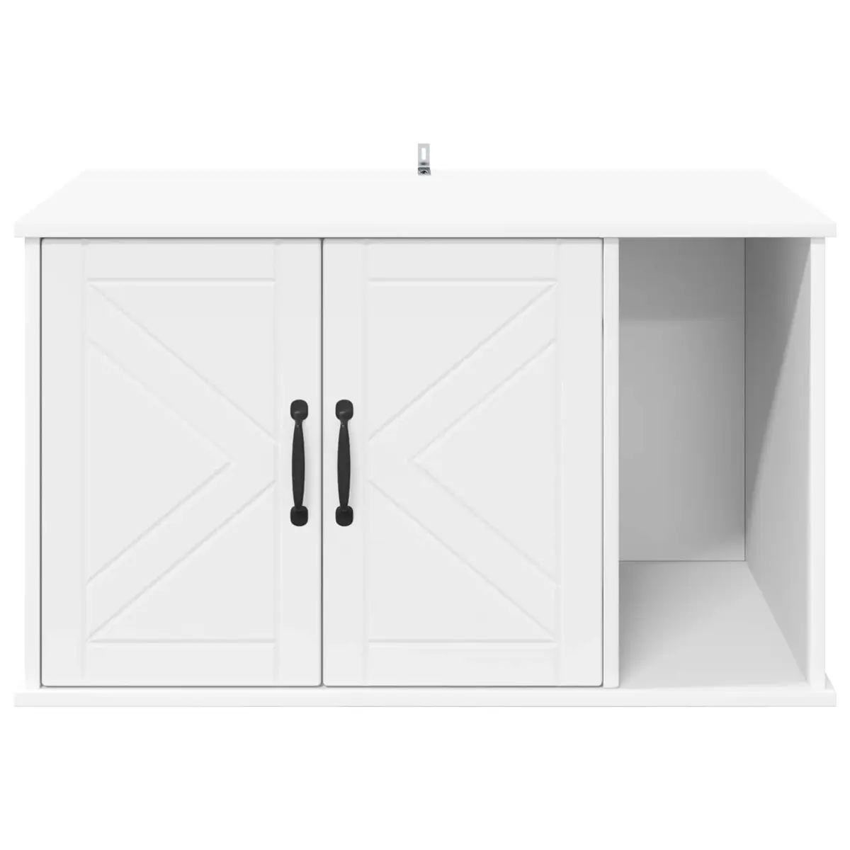 Cat House Engineered Wood Rectangular 85 x 55 x 50 cm White