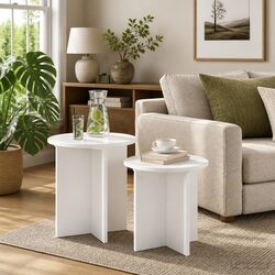 Practical 2-Piece Nesting Tables for Home Use