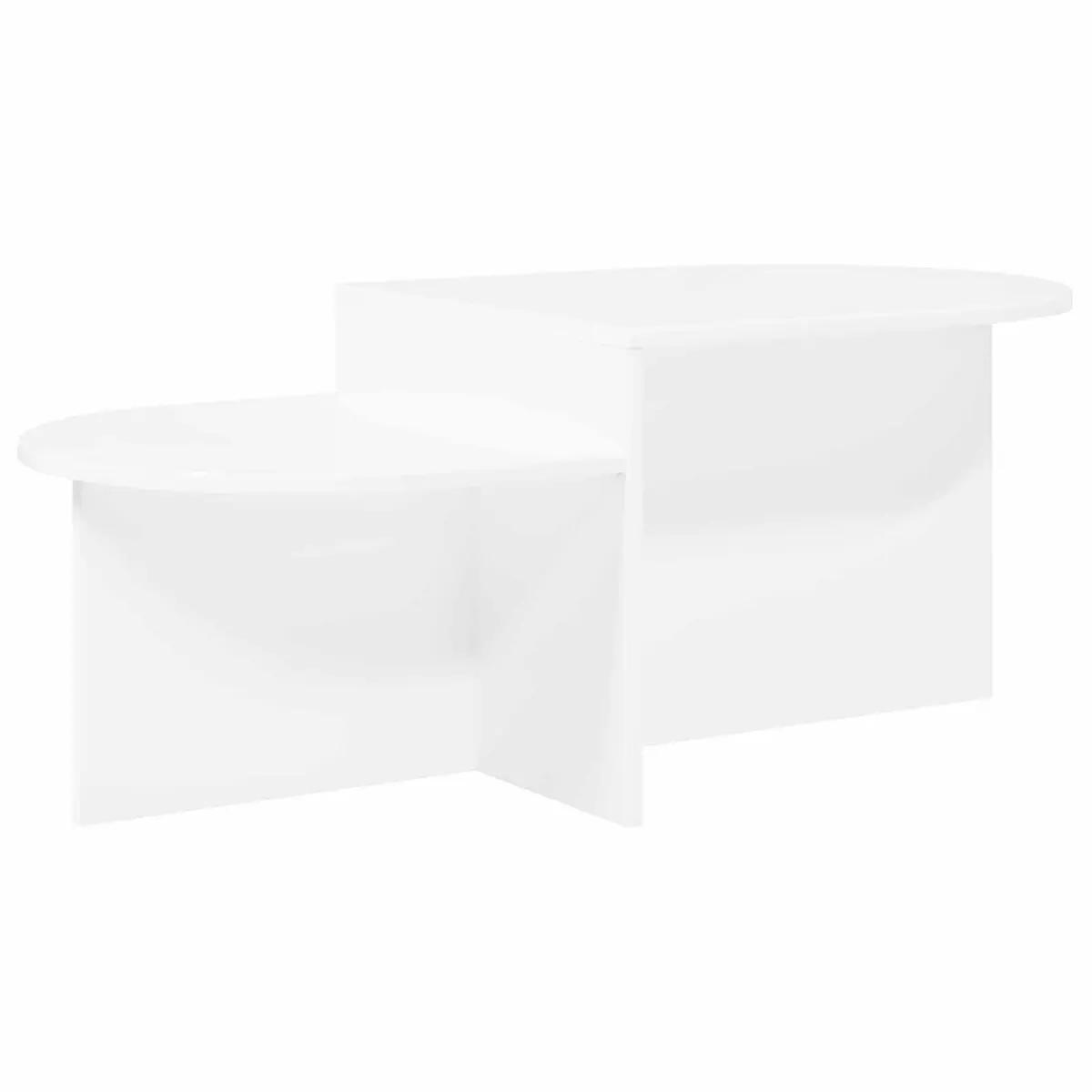 Coffee Table Engineered Wood 100 x 50 x 40 cm White Modern Lounge Bedroom Accent Storage