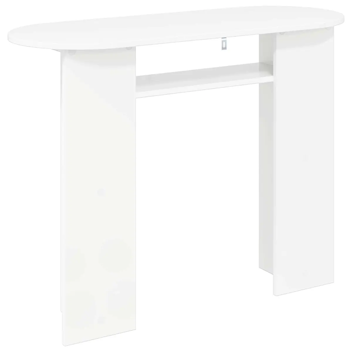 Console Table Engineered Wood 100cm White Modern Accent Hallway Entryway Display