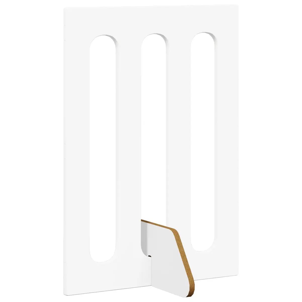 Folding Pet Fence Engineered Wood 100.5 x 38 x 70 cm White 2 Piece