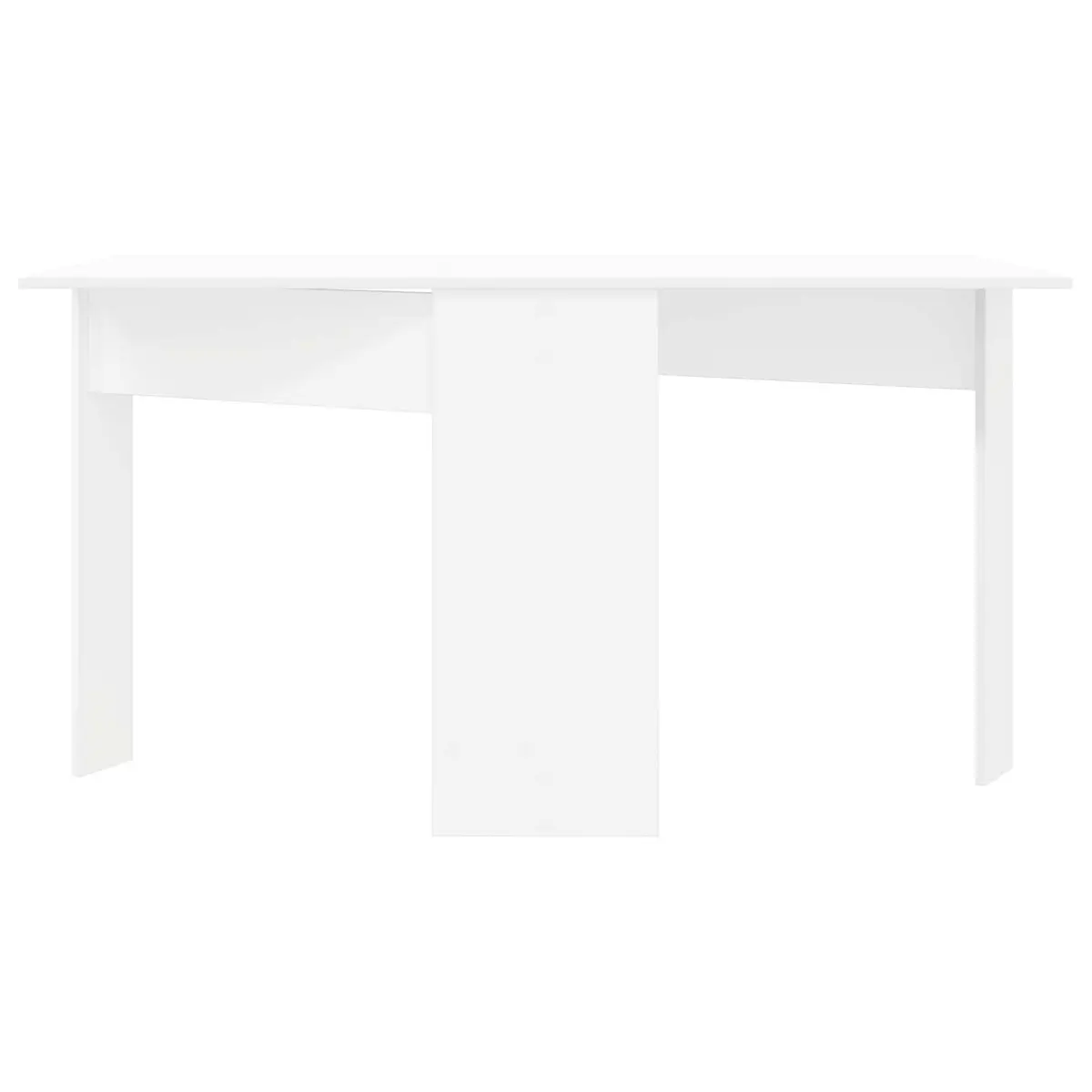 Dining Table 138x70x73.5cm Extendable Folding Engineered Wood White Kitchen