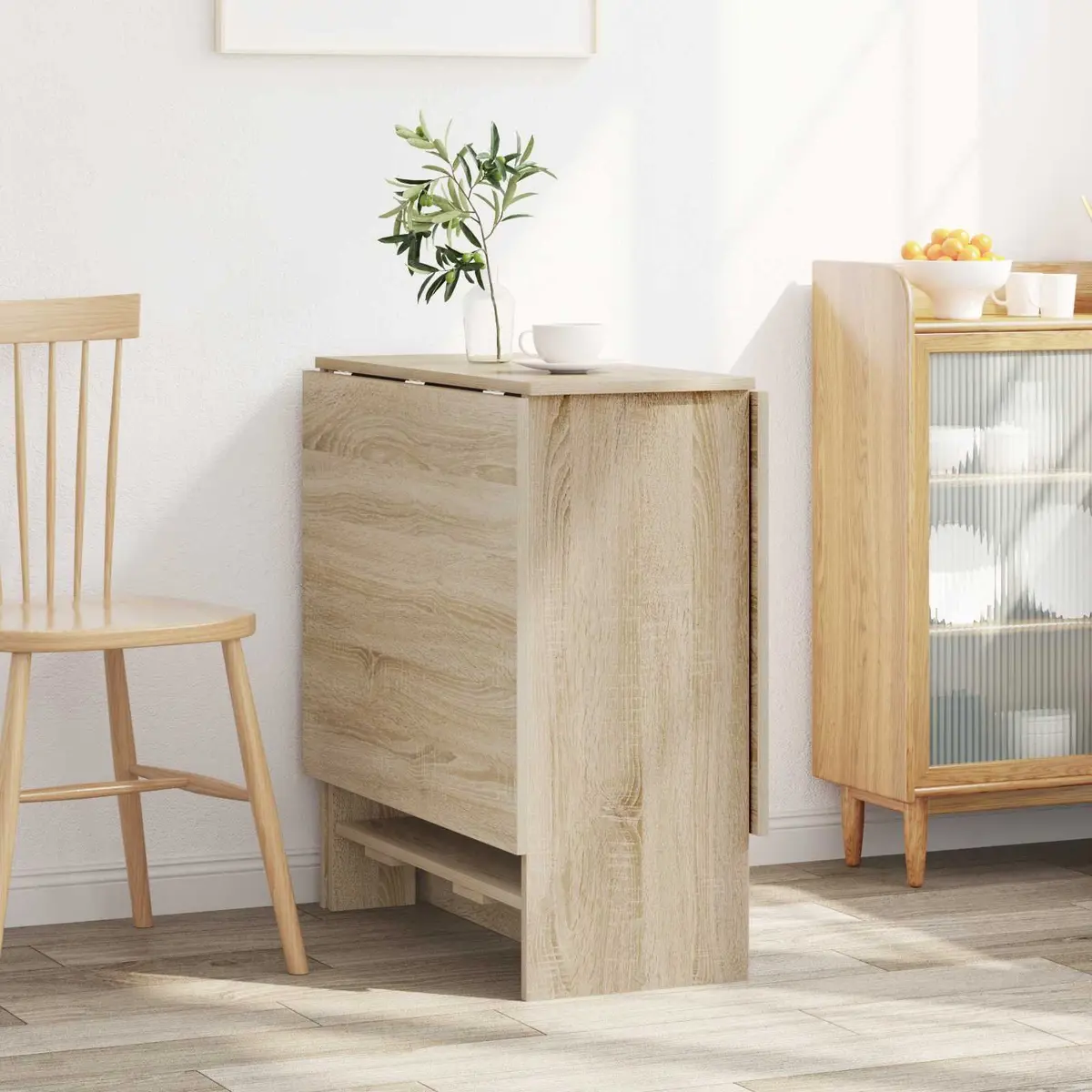 Dining Table Extendable Folding Tabletop Engineered Wood 138x70cm Brown