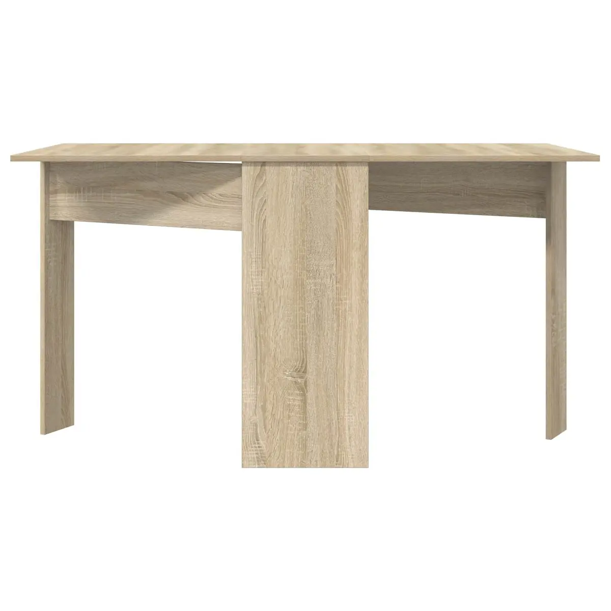 Dining Table Extendable Folding Tabletop Engineered Wood 138x70cm Brown