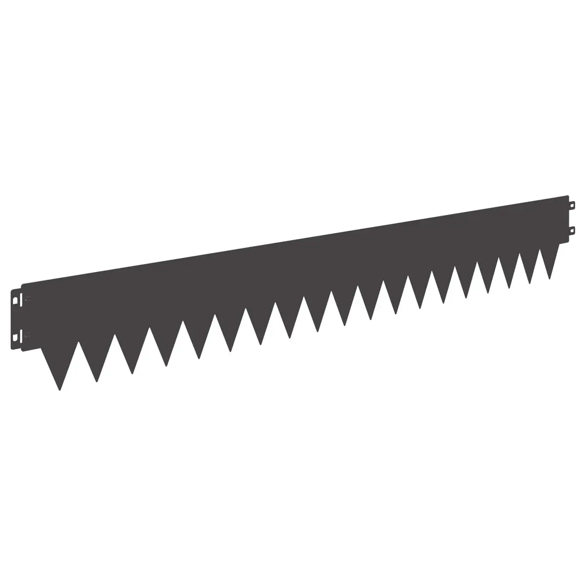 Garden Lawn Edging Steel Flexible Interlocking System 10 Pieces Black
