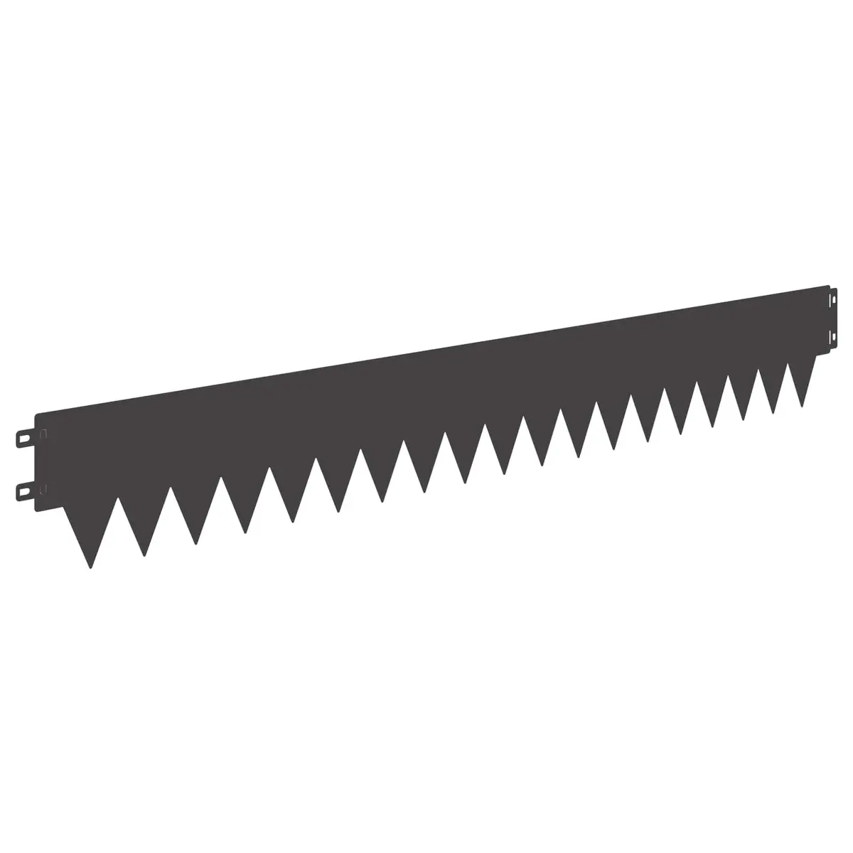 Garden Lawn Edging Steel Flexible Interlocking System 10 Pieces Black