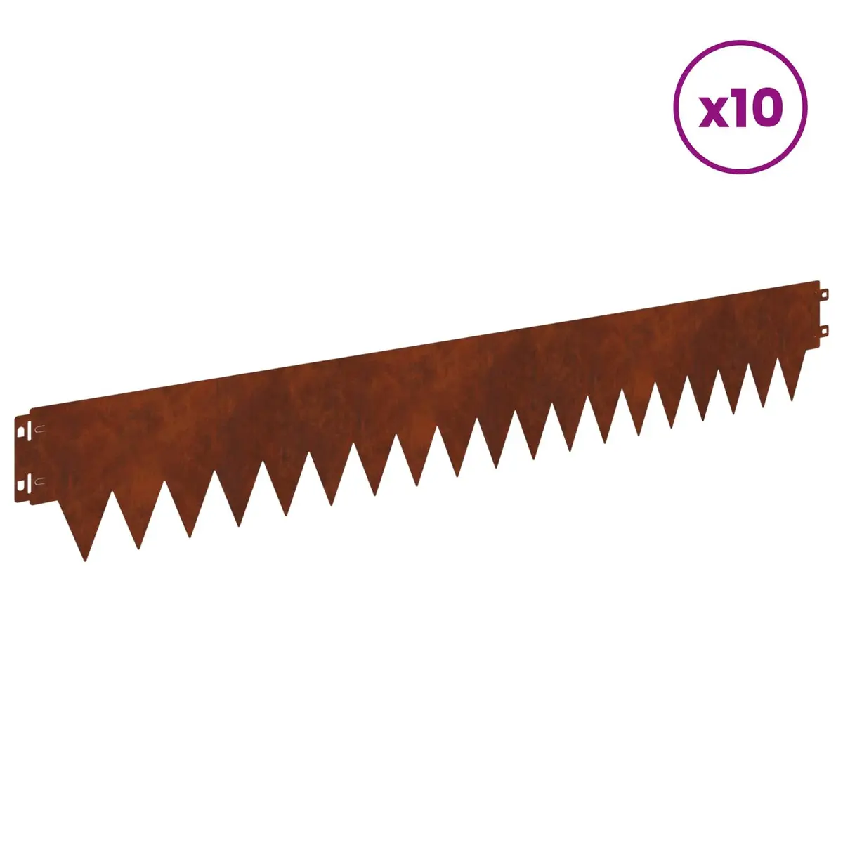 Garden Lawn Edging 10 pcs Steel Flexible Border Landscape Edging Outdoor
