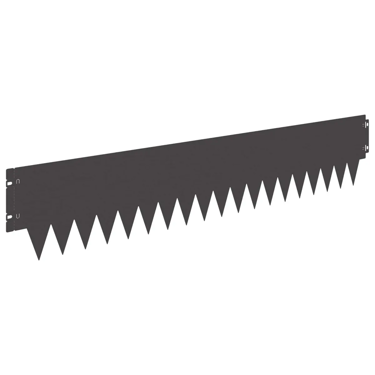 Garden Lawn Edging Steel 103 x 20 cm Black 10 Pieces