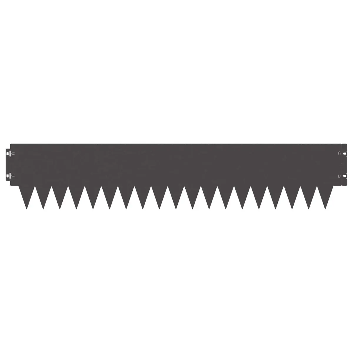 Garden Lawn Edging 20 Pieces 103 x 20 cm Steel Black Border Flexible