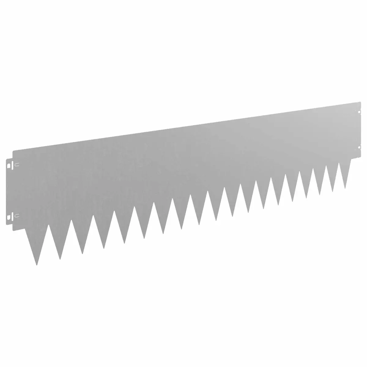 Metal Lawn Edging Steel 10 Pieces Flexible Interlocking Brown