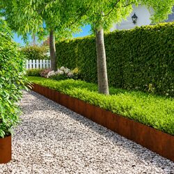 Practical Lawn Edging Solution – 20 Flexible Steel Pieces