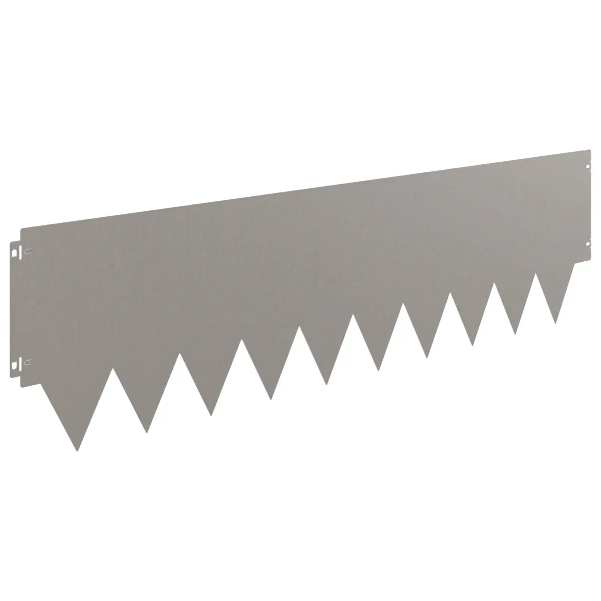 Steel Lawn Edging 20 Pieces Flexible Interlocking Garden Border Brown