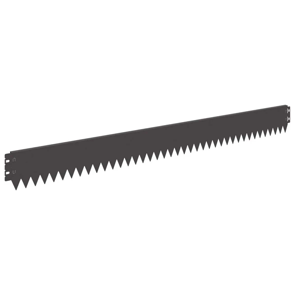 Steel Lawn Edging 10 Piece Bent Top 103x10cm Black