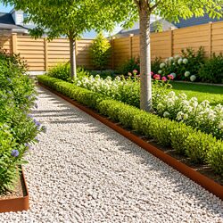 Versatile Steel Garden Edging for Walkways and Gardens