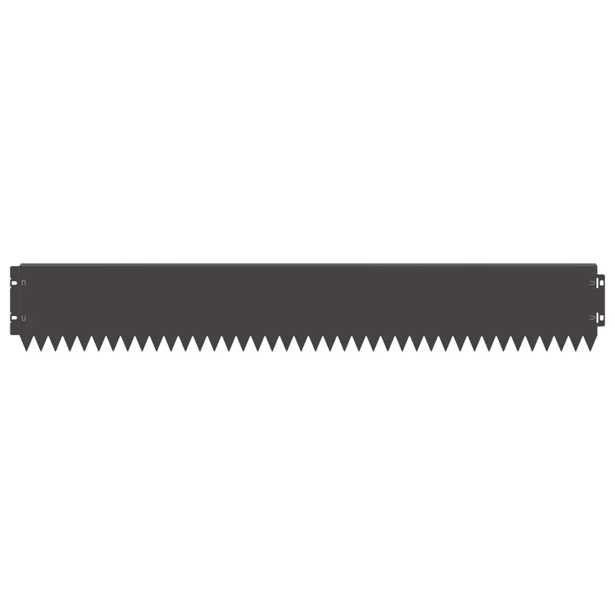 Garden Lawn Edging Steel 103x15cm Black Bent Top 10 Piece Landscape Border Edge