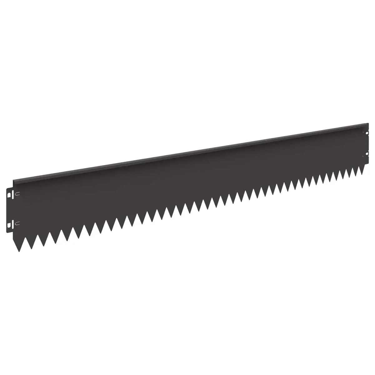 Garden Edging Steel Landscape Divider 103x15cm Flexible Black Bent Top 20 Pieces