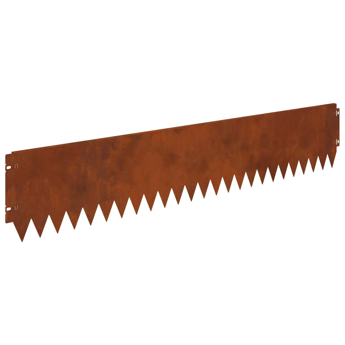 Garden Lawn Edge Border Steel 103x20cm Rusty Brown 20 Piece Bent Top Landscape Edging