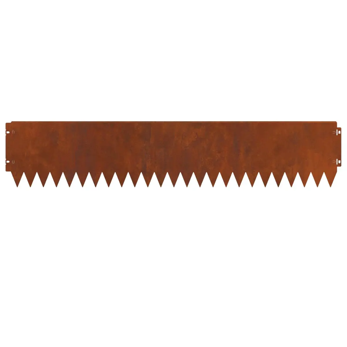 Garden Lawn Edge Border Steel 103x20cm Rusty Brown 20 Piece Bent Top Landscape Edging