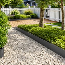 Practical Lawn Edging Border 10 pcs 103 x 25 cm for Your Garden