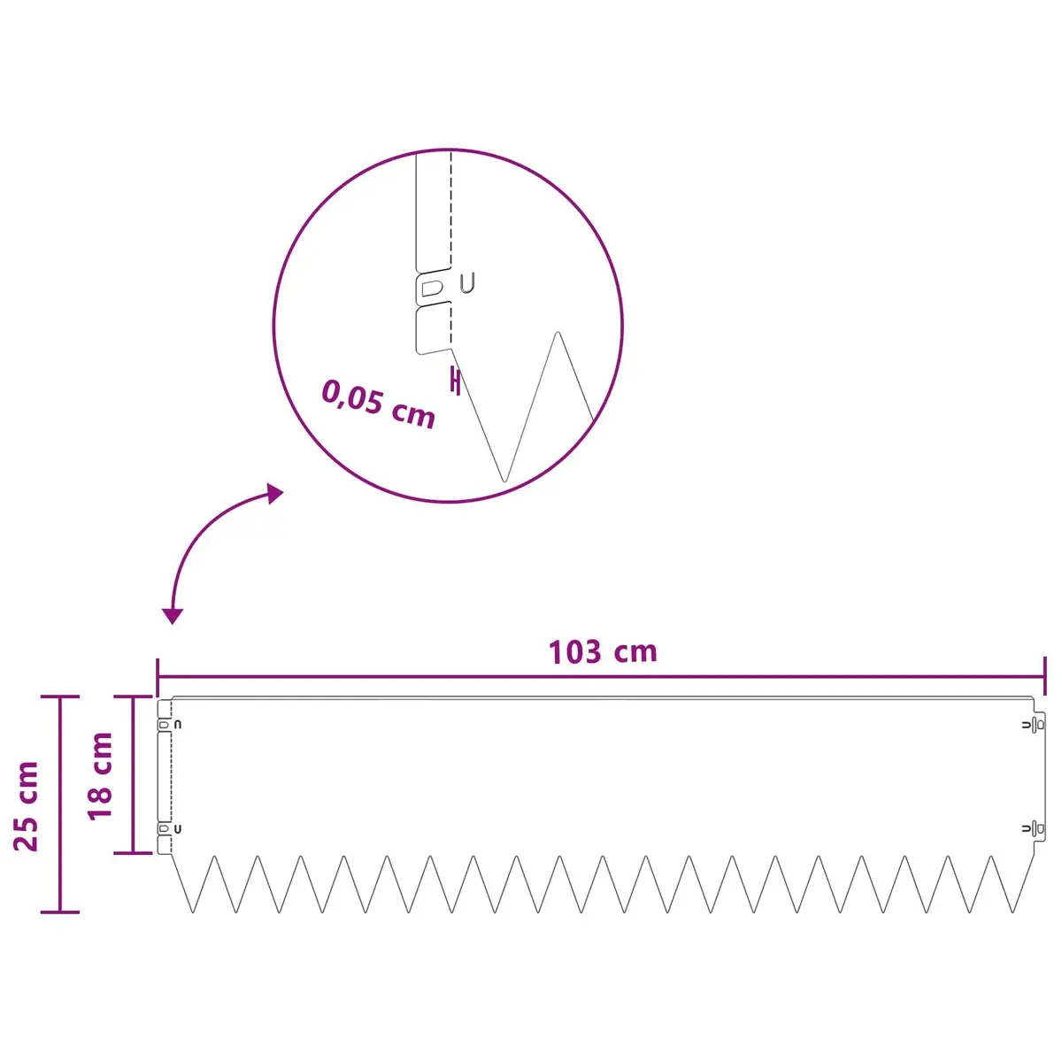 Steel Garden Edging 20 pcs for Various Uses