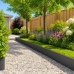 Practical Garden Edging: 10 Flexible Steel Pieces, 103 x 30cm