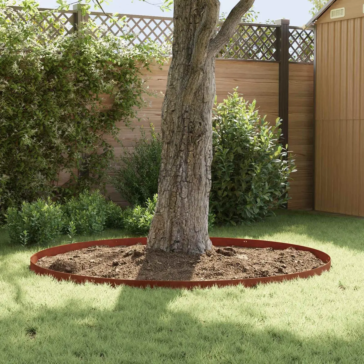 Garden Lawn Edging Steel 103x10cm Brown Rusty Border Landscape Edge