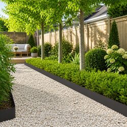 Practical Steel Lawn Edging for Gardens - 20 Sections