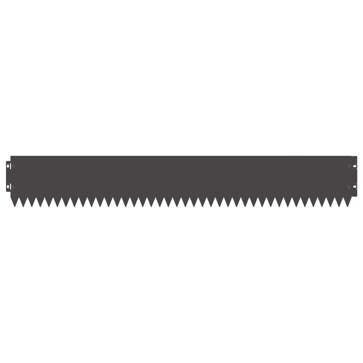 Garden Lawn Edging Steel Black 103x15cm Flexible Border