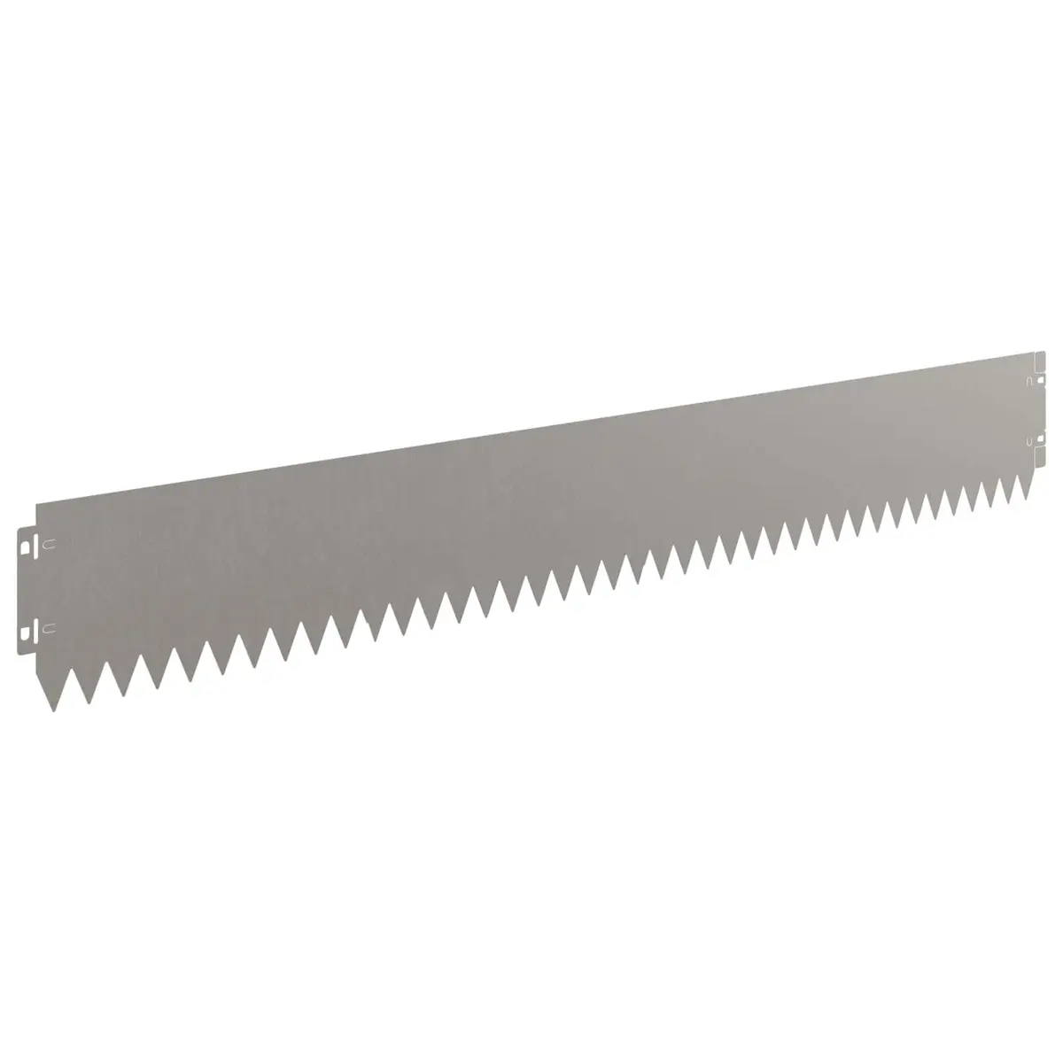 Garden Lawn Edging Steel 103x15cm Brown Top Fold 10 Piece