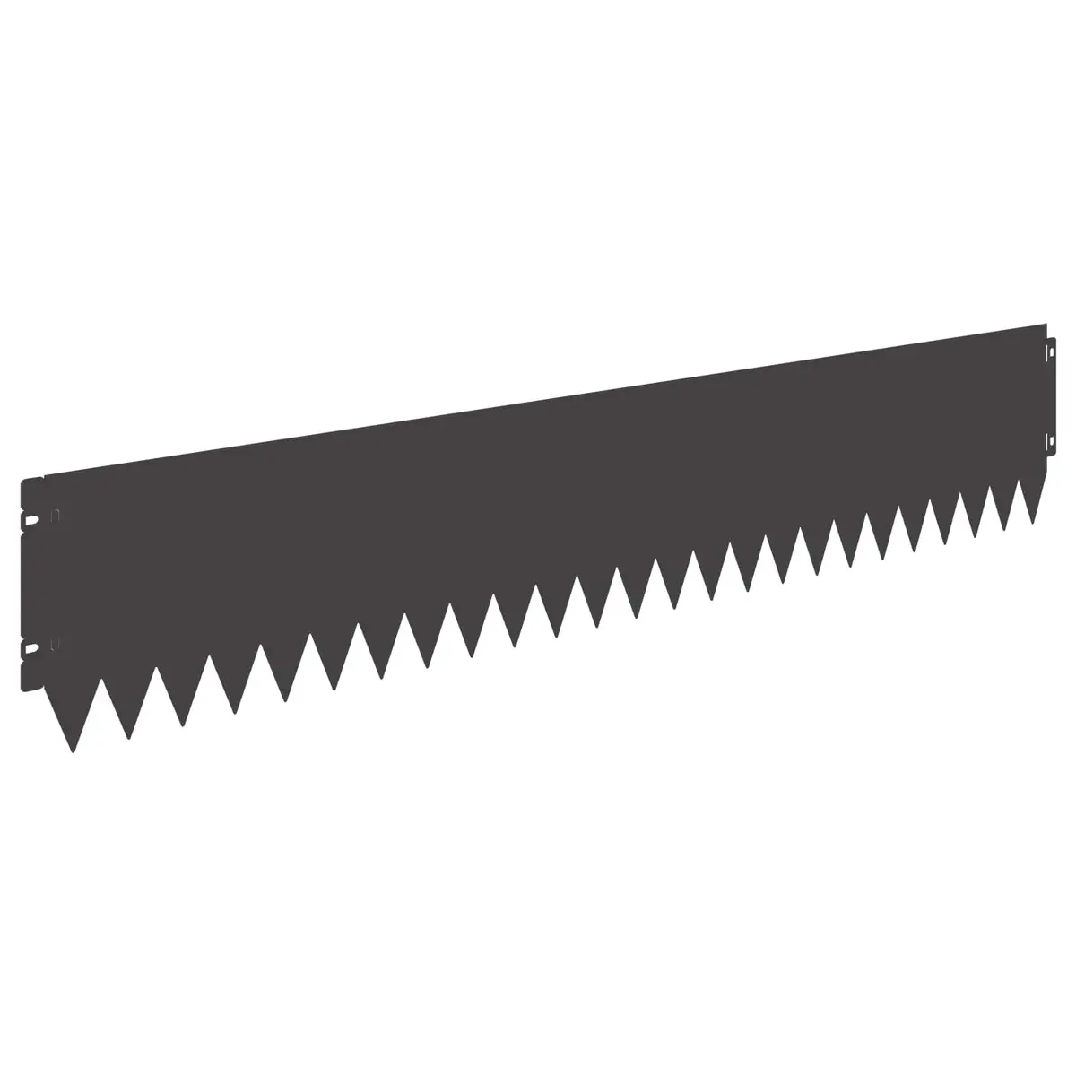 Garden Lawn Edging Steel 103x20cm Black 20 Piece
