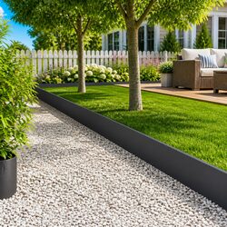 Garden Edging: 10 Flexible Steel Pieces for Home Use