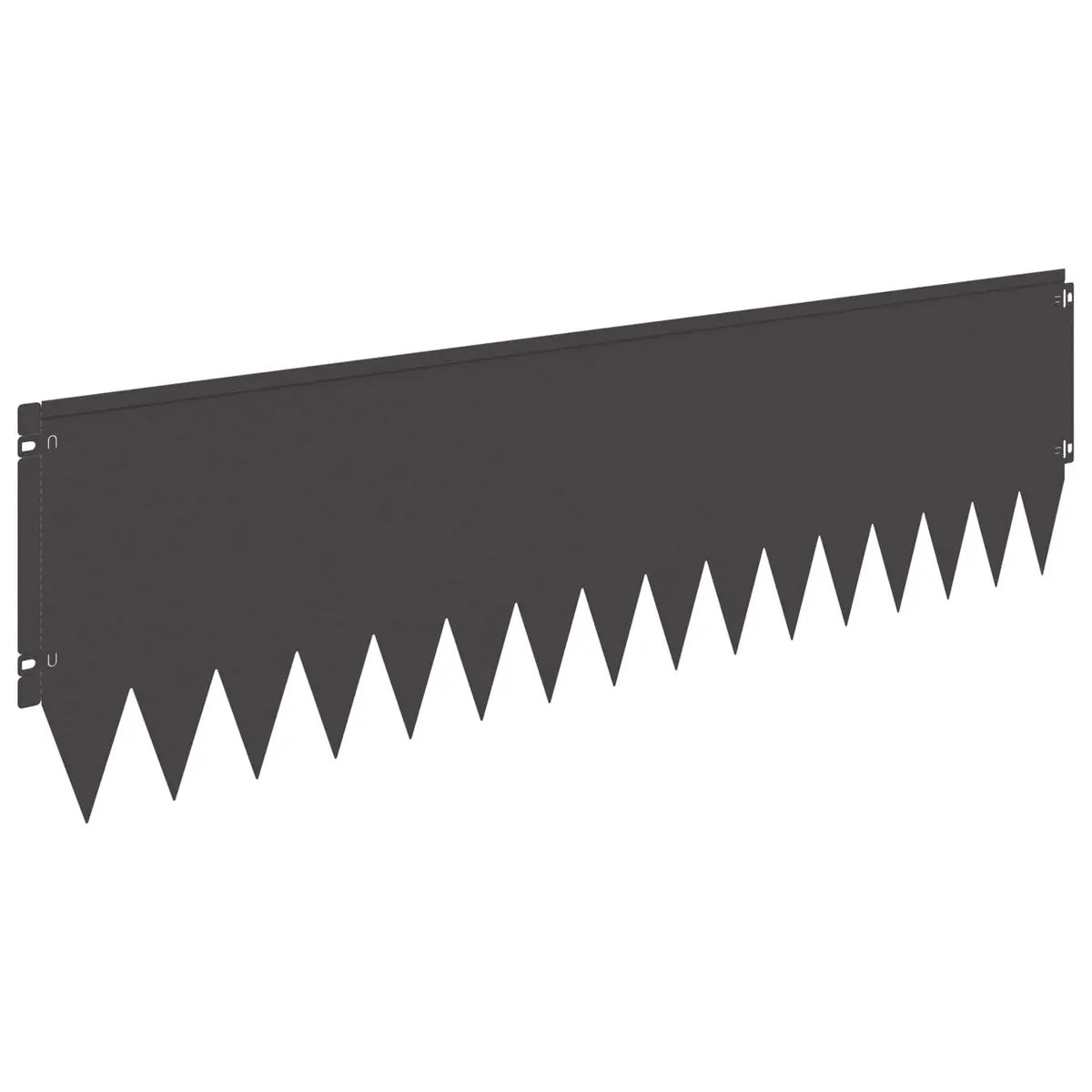 Lawn Edge Steel 103x30cm Black 10 Piece Garden Border Edging