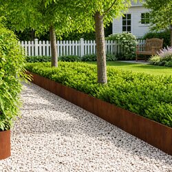 Versatile Steel Garden Edging - Perfect for Flower Beds 20 Pieces 103 x 30 cm