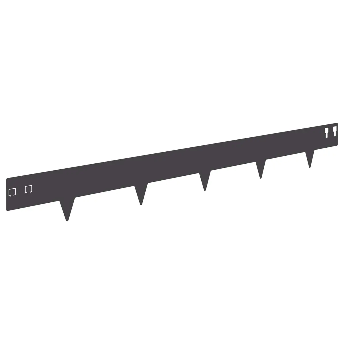 Garden Lawn Edging Steel 100 x 12 cm Black Flexible Landscaping 20 Pieces