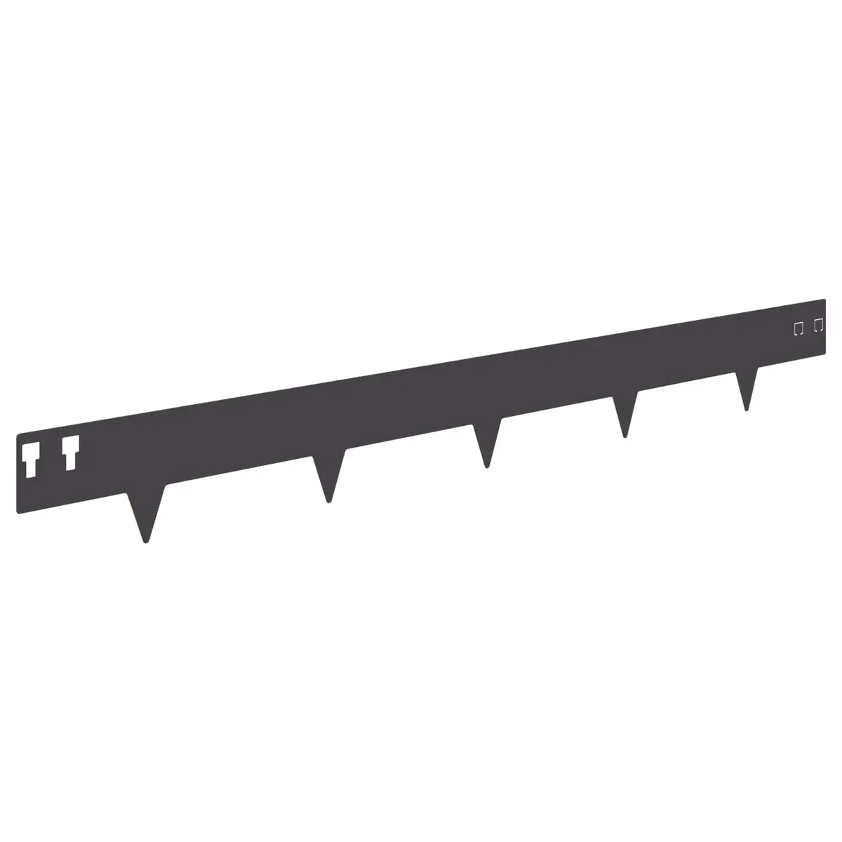 Garden Lawn Edging Steel 100 x 12 cm Black Flexible Landscaping 20 Pieces