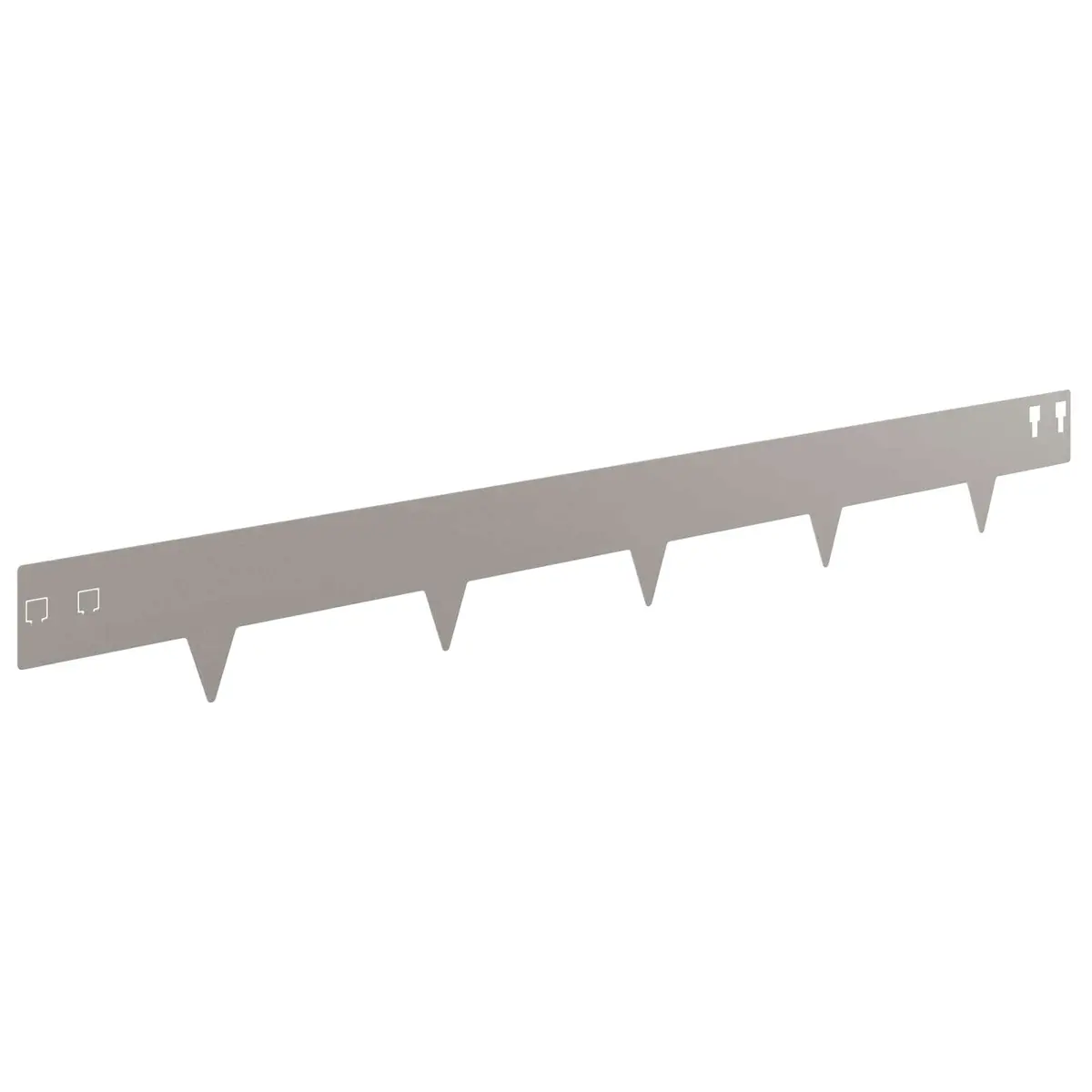 Garden Lawn Edging Steel 100x12cm Brown 10 Piece