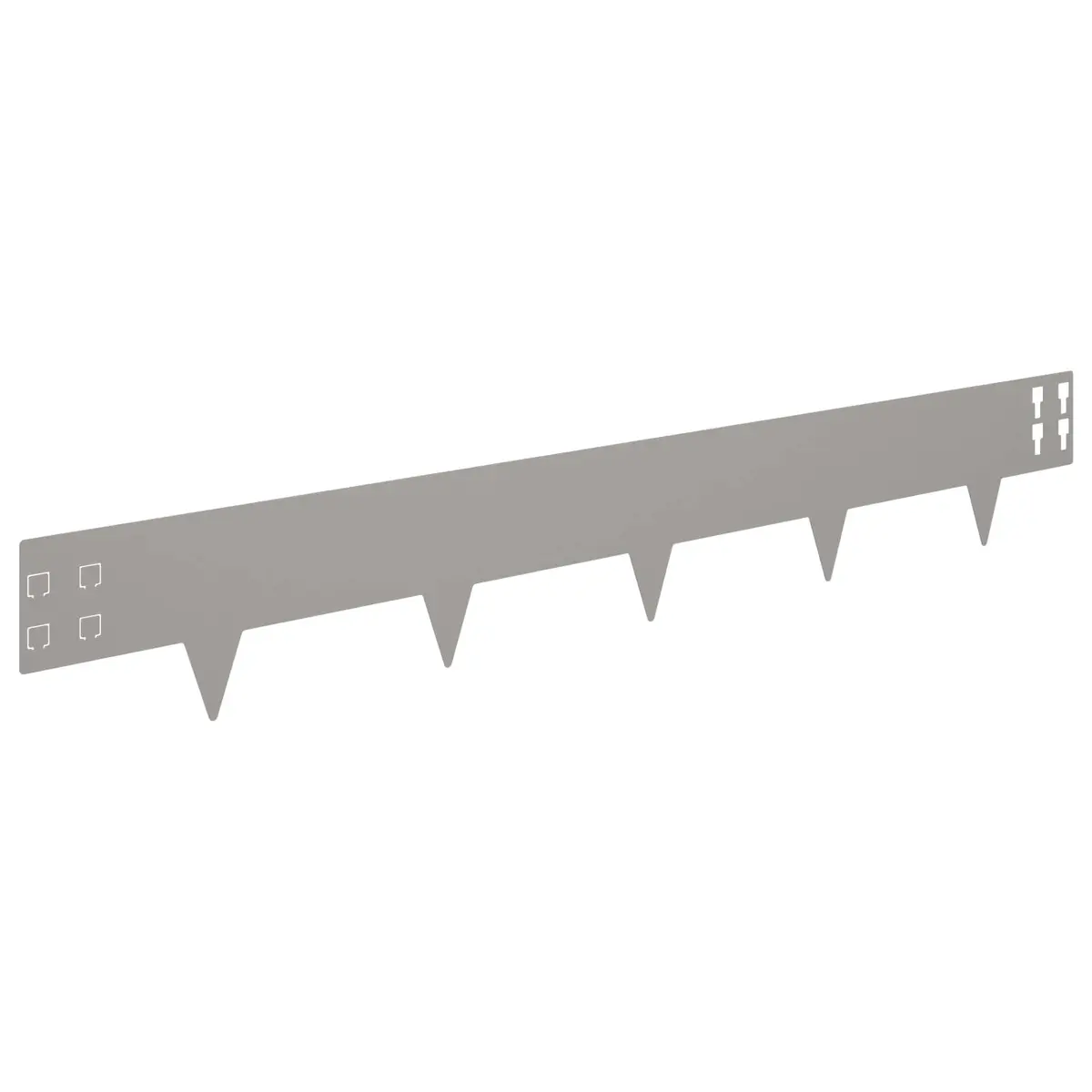 Garden Lawn Edging 10 pcs 100x15cm Steel Border with Sharp Points Rusty Brown