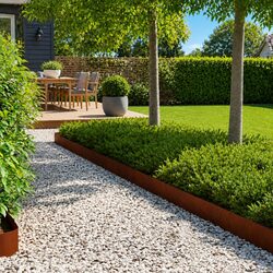 10 Steel Lawn Edging Pieces for Gardens and Pathways