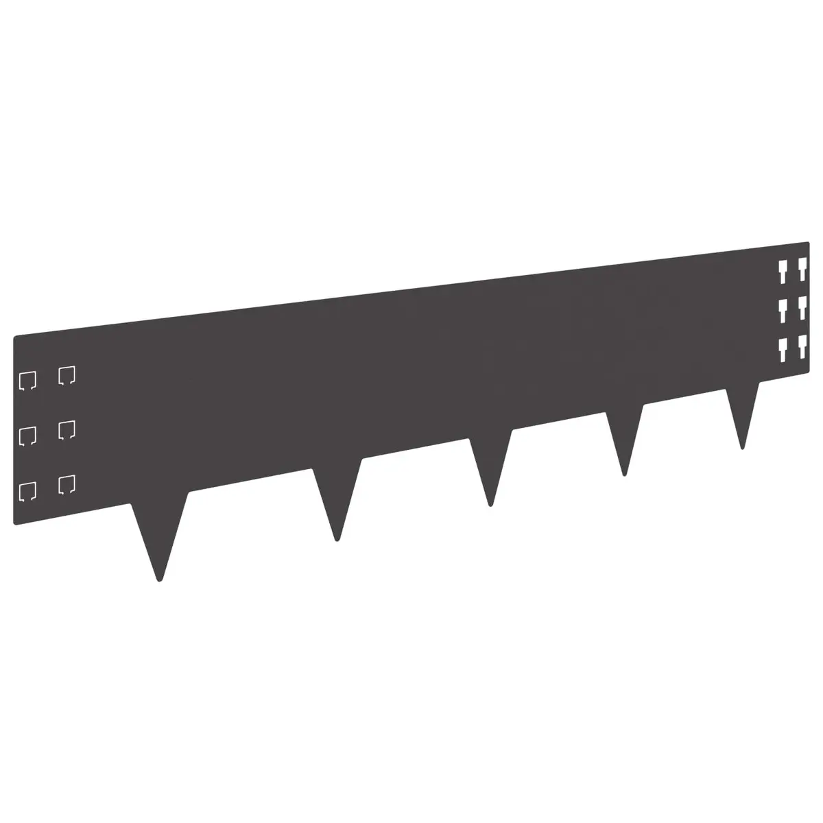 Garden Lawn Edging Steel Border 20 Pieces Flexible Landscape Boundary