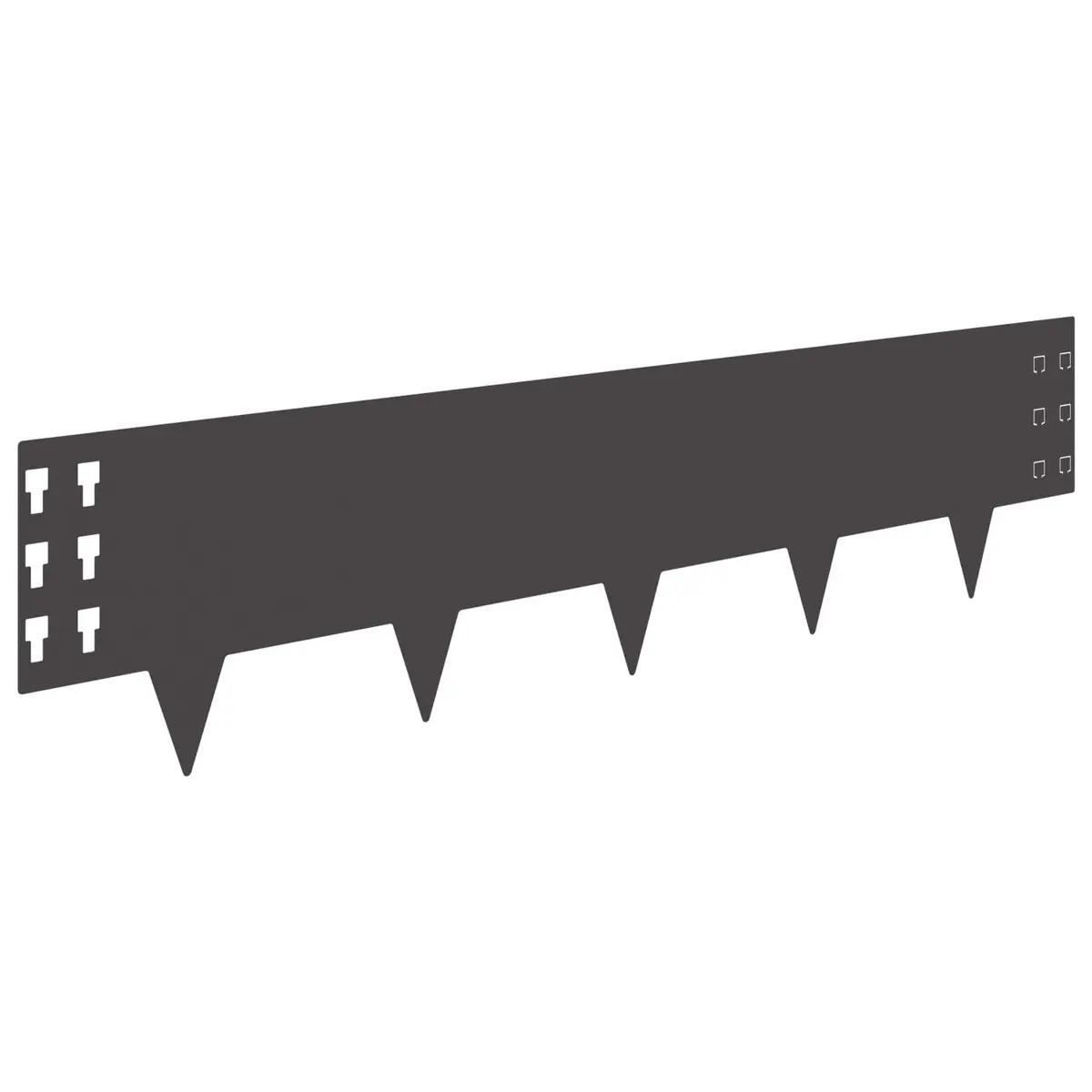 Garden Lawn Edging Steel Border 20 Pieces Flexible Landscape Boundary