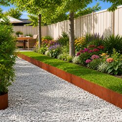 Practical Flexible Steel Edging for Your Garden, 20pcs Included
