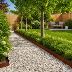 Practical Steel Lawn Edging - 20 Flexible Pieces