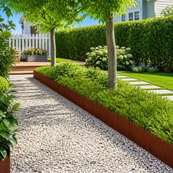Versatile 10-Piece Steel Garden Edging for Practical Use