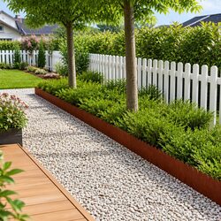 Practical Steel Edging for Your Garden - Set of 20 Pieces