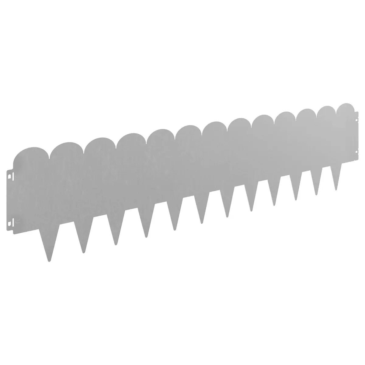Garden Lawn Edging Steel 20 Pieces Flexible Brown Landscape Border Outdoor