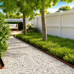 Practical Garden Edging: 20 Flexible Steel Pieces